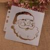 Exquisite Christmas Spraying Drawing Template Portable Washable 3-ring Loose-leaf Stencils Reusable Anti-break for Kids