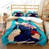 Princess Girl Hime Premium Luxury Bedding Set Japan Cartoon Soft Duvet Cover Plush Comforter Bedspread Twin/Single Size Printed