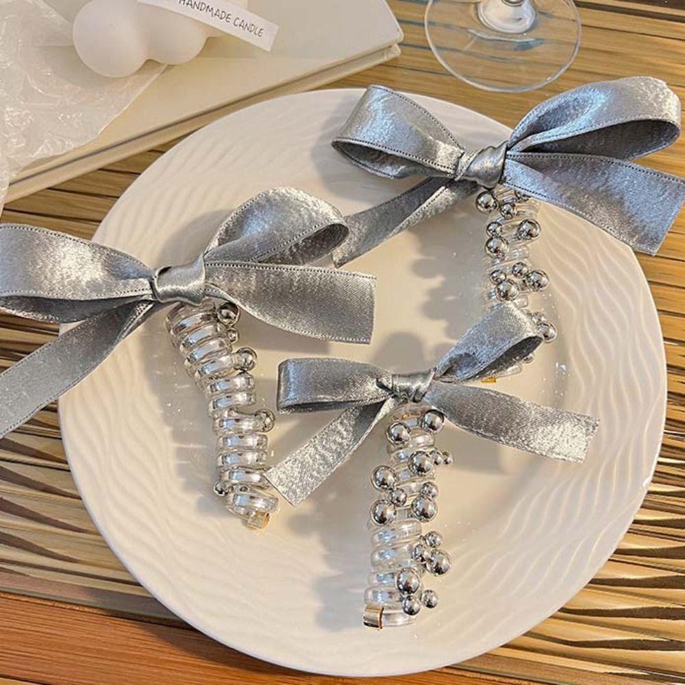 Balletcore Telephone Wire Hair Rope Straight Braid Hair Tie  Female/Children