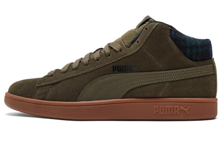 PUMA Smash V2 Mid Wtr Plaid Grape Leaf 385174-03 36
