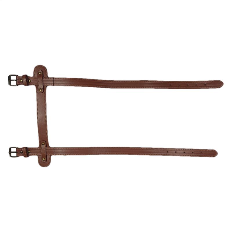 Leather Blanket Strap Camping Mat Carrier Sling Adjustable Motorcycle Blanket Straps For Picnics Beaches Motorcycle