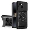 KEYSION Magnetic Phone Case for TECNO Spark 40C 4G Slide Camera Protection Upright Kickstand 360° Ring Shockproof Back Cover