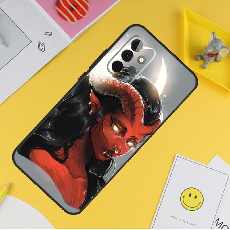 Devil Woman Case For Samsung Galaxy A54 A34 A14 A56 A52 A53 A16 A26 A36 A55 A35 A15 A32 A12 A33 A13 A17