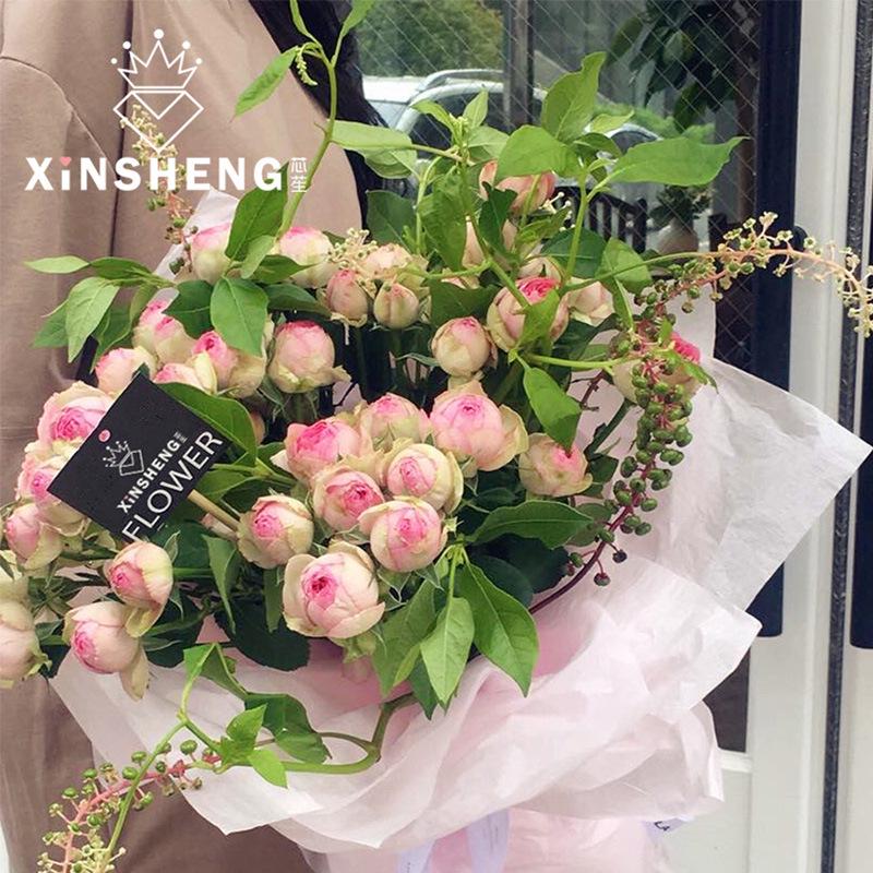 Papier tkankowy w kwiaty w stylu koreańskim do owijania bukietów i dekoracji prezentów