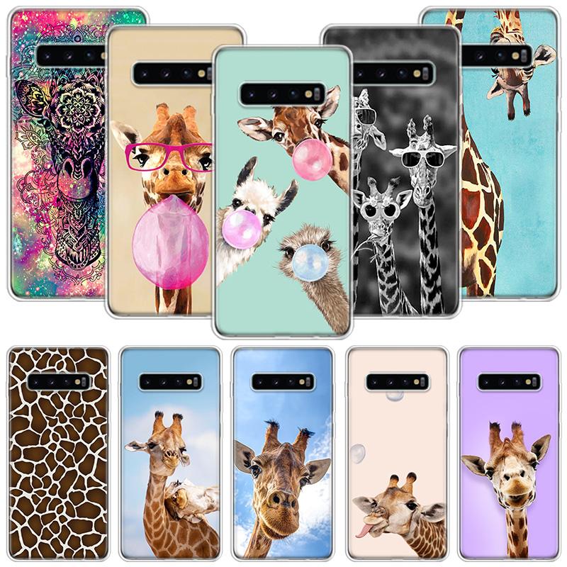 Cute Cartoon Giraffe Animal Phone Case For Samsung Galaxy S26 S25 Edge S24 S23 FE S22 Ultra S21 Plus S20 + Fundas Cover Coque Ga