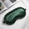 Breathable Silk Ruffle Sleep Eye Mask Soft Texture Blackout Eye Patches  For Woman