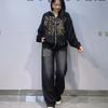 Womens Hooded Tracksuit Set Loose Fit Plus Size Zip-up Cardigan Two-Piece Winter Casual Sportswear With Rhinestones