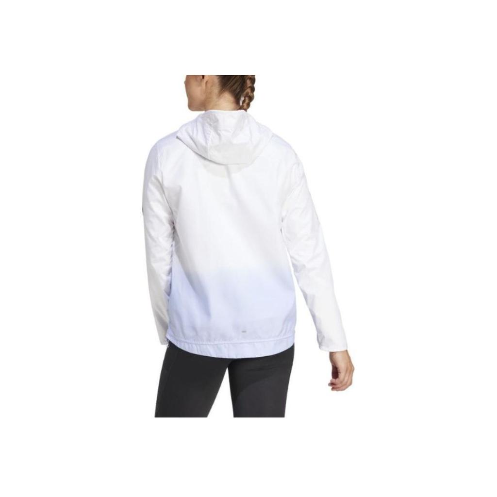 adidas Otr Fw24 B Cb Hooded Zip Striped Long Sleeve Jacket Women Jacket White Purple JC9895