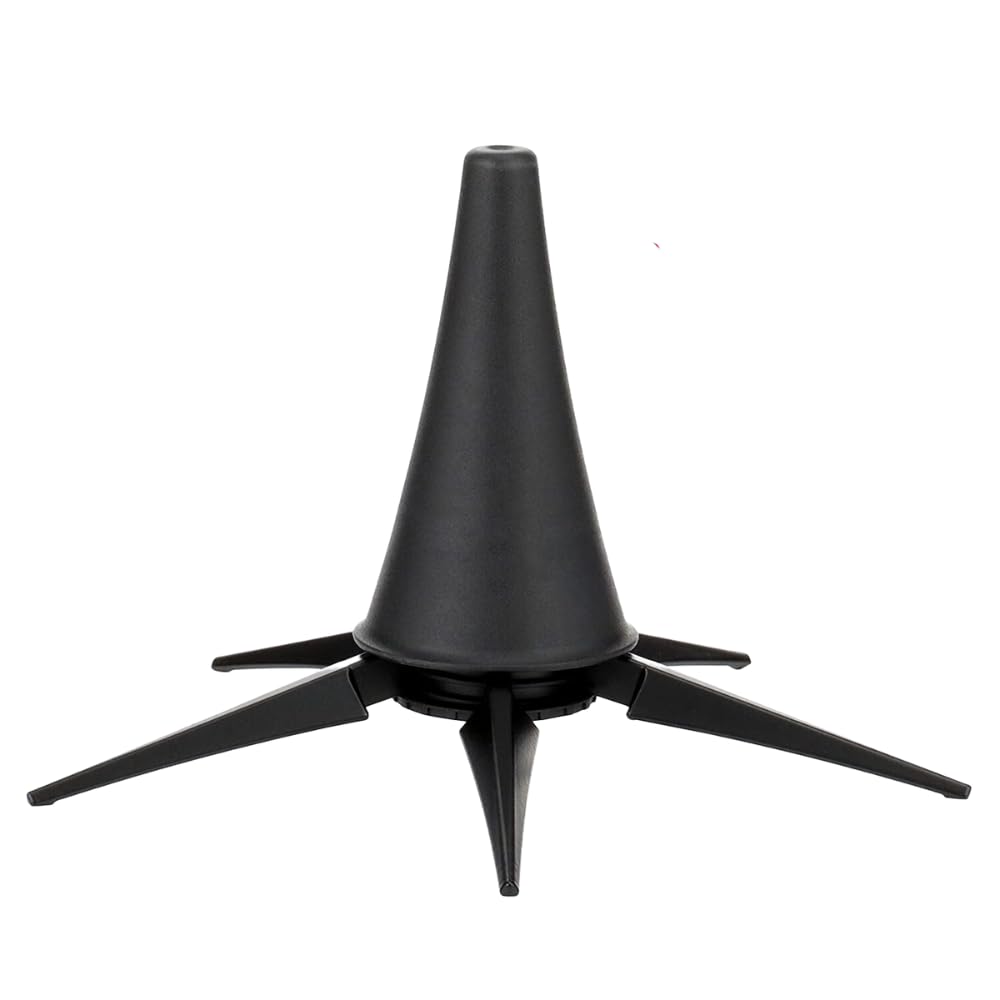 

ideamall Clarinet Stand Flute Stand Foldable Compact 5 Legs Anti-Tip (Black)