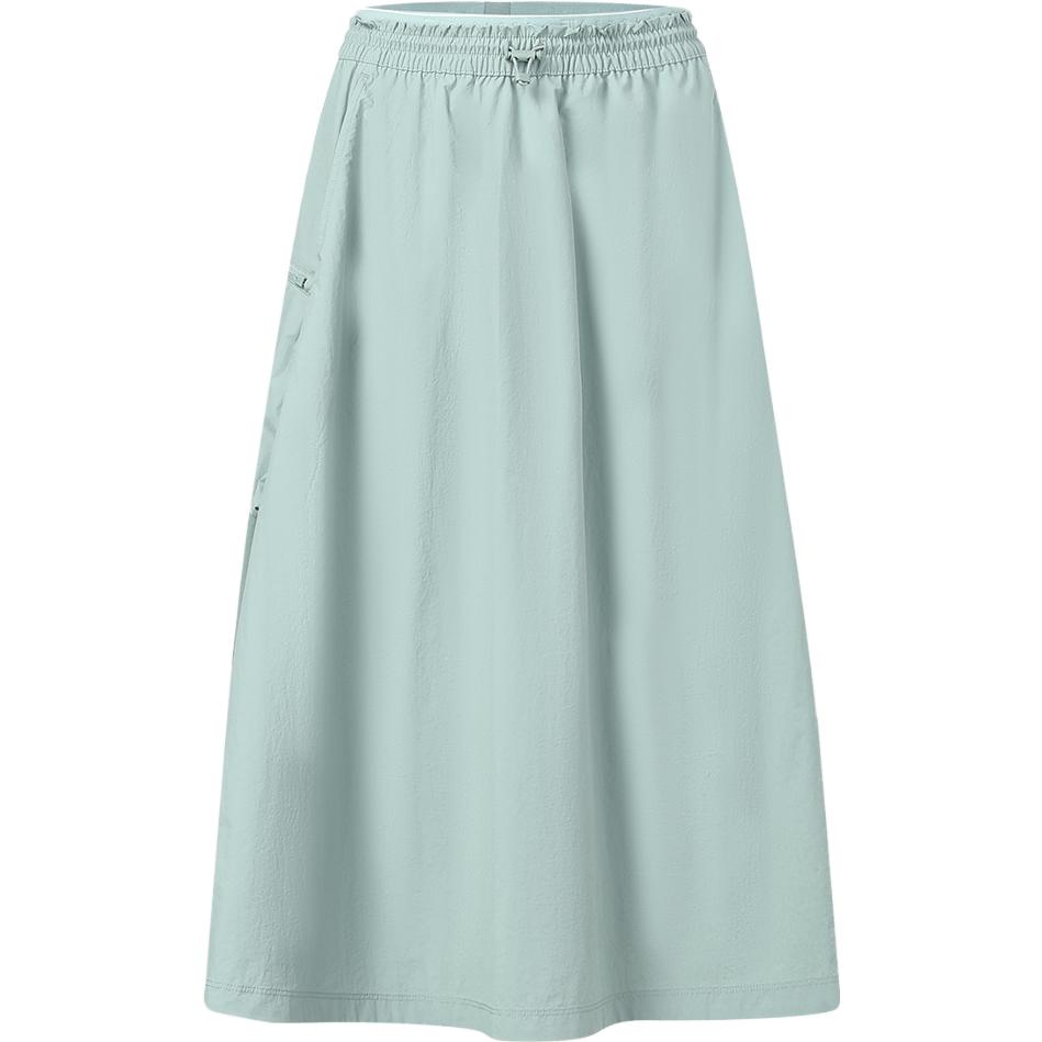 Fila Woven Skirt 2023 Autumn New Simple Loose Sports Outdoor Style Skirt Women Skirts Aqua-Mist A11W337301F-DG