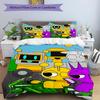 3pcs SPRUNKI8 Design Cover Set - HD Printed Bedding with 1 Cover and 2 Pillowcases - Perfect for Home and Dorm Decor