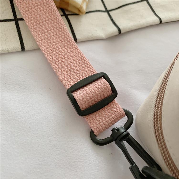 Japanse Style Kawaii Shoulder Canvas Bag Girls Student Small Mutipockets Transparent Crossbody Bags Women New