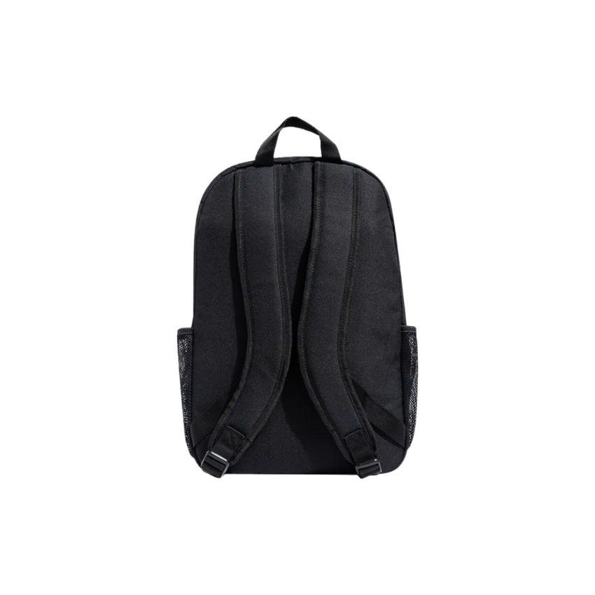 adidas Neo Striped Decorative Casual Fashion Color Block Zipper Backpack Unisex Backpack Black IB5224