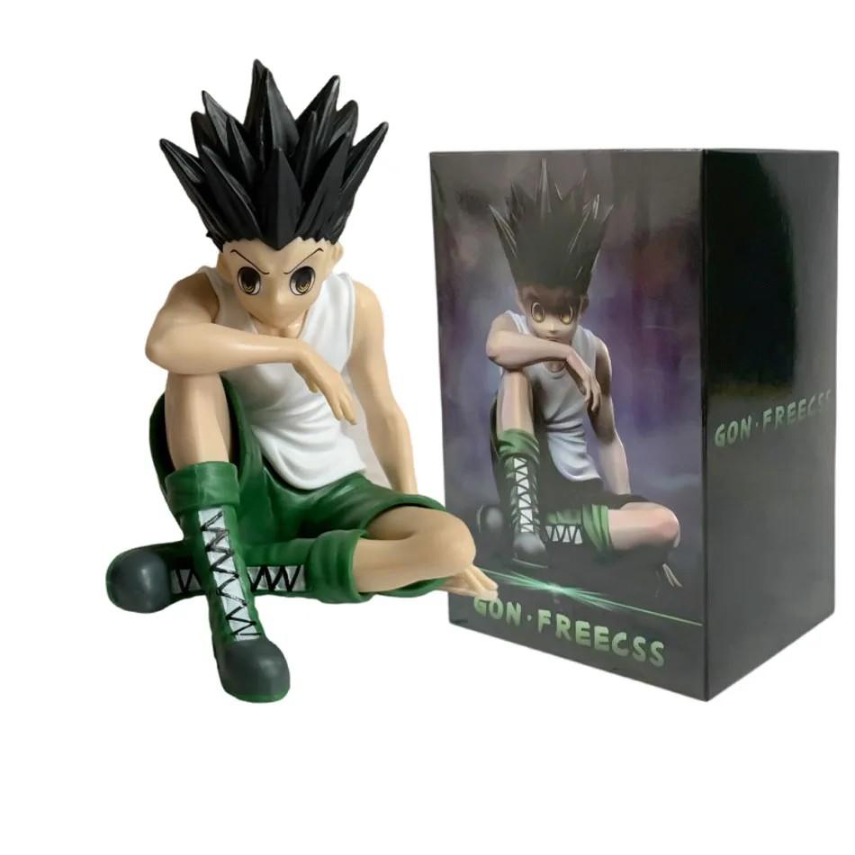 Anime Full Time Hunter Killua Zoldyck Xiaojie GON · FREECSS Figurine Sitting PVC Model Desktop Collection OrnamentsToys Gift
