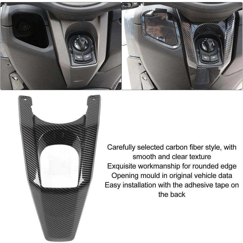 Motorcycle Fuel Tank Frame Panel, Carbon Fiber Style High-Strength Fuel Tank Protection Panel for NMAX 125 155