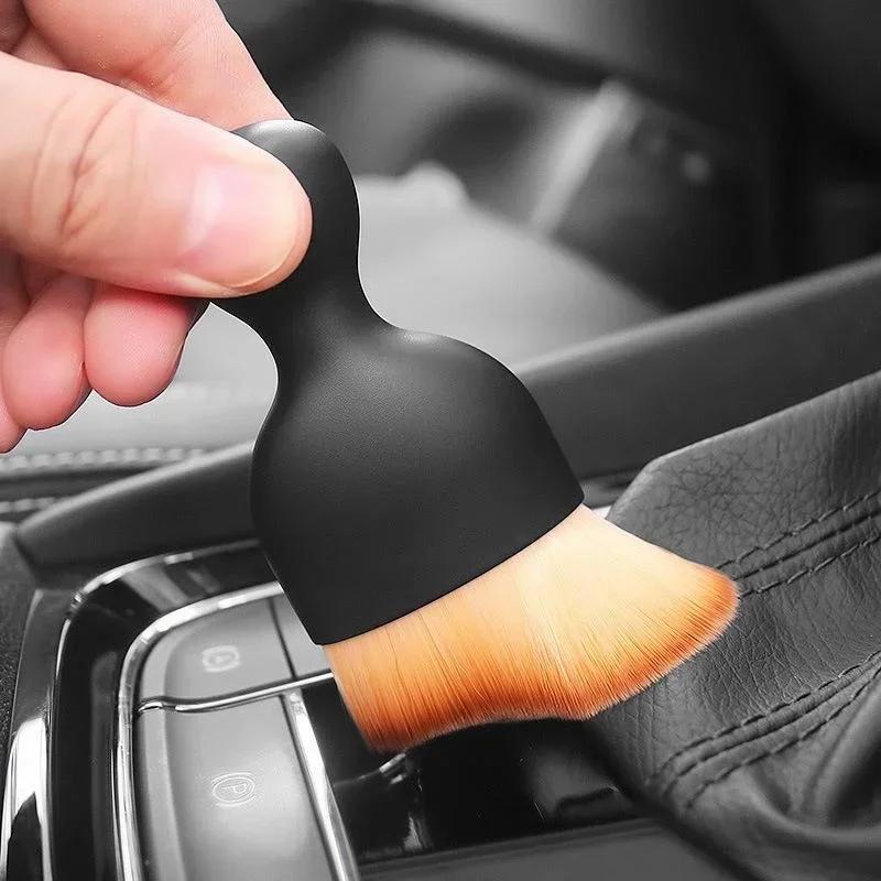 Car Interior Cleaning Tool Air Conditioner Air Outlet Cleaning Brush Car Brush Crevice Dust Removal Artifact Brush Wash