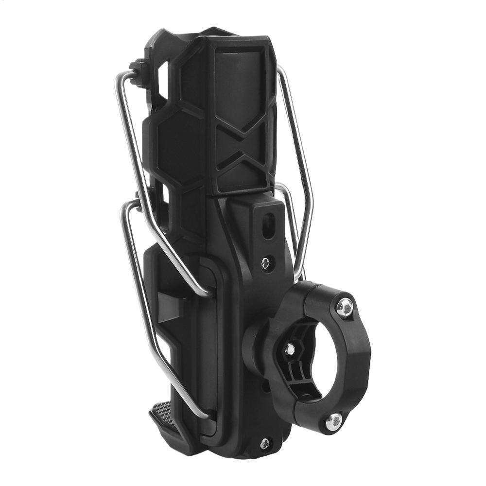 

Cup Holder for Motorcycle Bikes Water Bottle Mount Size Adjustable No Drill Drink Holder for 1.26-3.15 Inch Diameter Bottles чорний