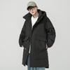men's medium-long down jacket winter new lovers 'cold-proof thickened frock hooded coat down jacket