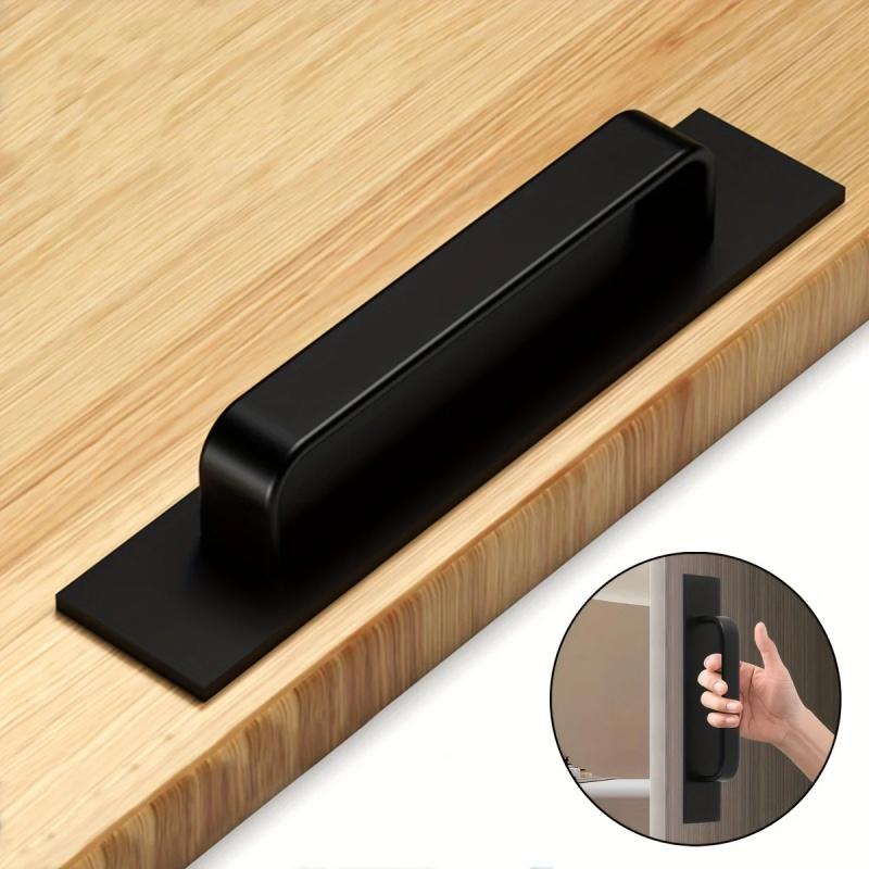 Self-Stick Adhesive Cabinet Handles,Entrance Door Handle,No-Drilling Easy Installation for Kitchen Cabinet Door Window Drawer