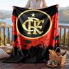 Warm Flannel Blanket Flamengo Pattern, Lightweight Comfortable Throw Blanket for Bed Sofa Use