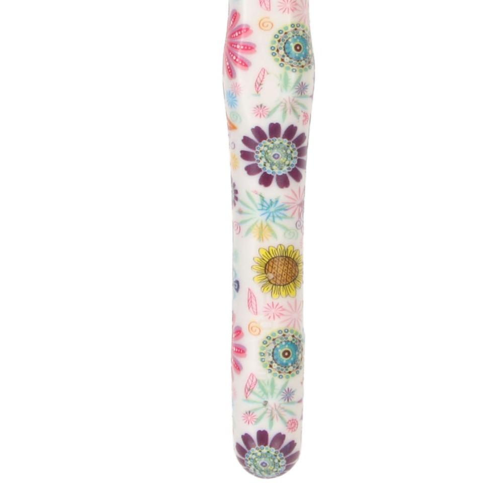 Flower Pattern Crochet Hook Ergonomic Handle Sewing Tools Knitting Needle For Crocheting Yarn