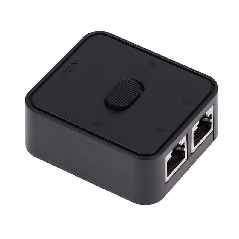 Przełącznik sieciowy RJ45 Selektor 1000Mbps 2 w 1 Wyjście / 1 w 2 Wyjścia Wewnętrzny Zewnętrzny