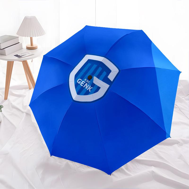 KRC Genk  pattern, automatic folding umbrella, portable and foldable design, 8 ribs, a Christmas or birthday gift.