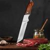 Stainless Steel Professional Boning Knife Vegetable Fruit Slicing Knife Sheep Beef Meat Cleaver Cutting Knife with Wood Handle
