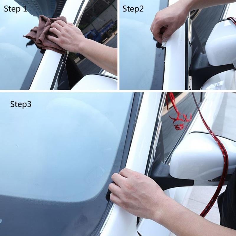 Automotive T Profile Rubber Sealing Strips 6M Noise Reduction Dustproof Waterproof Elastic Car Door Seal Weatherproof