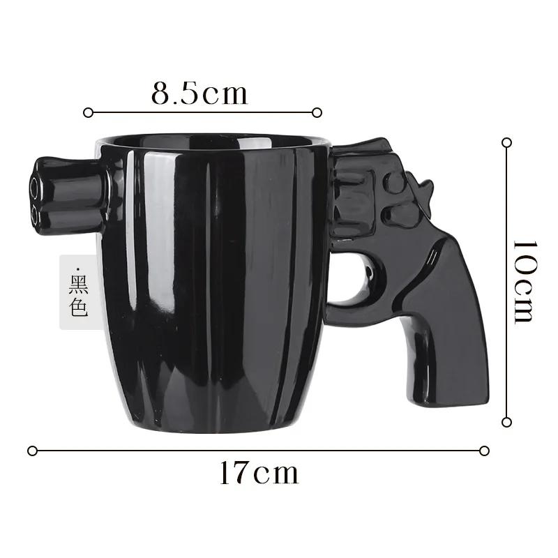 ceramic gun mug cup pistol gun handle mug cup sheriff mug