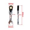 Takagi Multi Drive Gear Wrench Flexible Stubby 10mm Ratchet Wrench 180° Oscillation 100 Gears Tightening Lightweight Work Tool Bolt Nut Tightening Loo