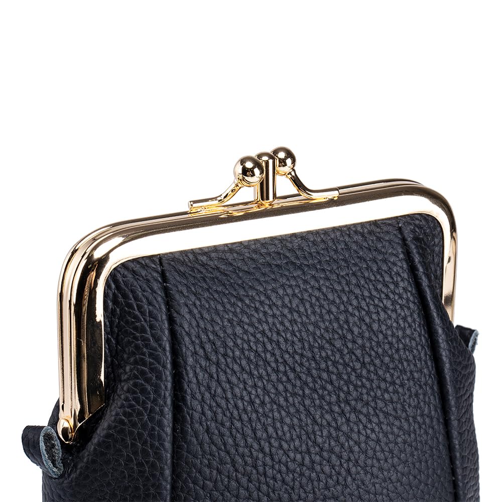 Genuine Leather Purse Shoulder Bag for Mini Smartphone Small Small Bag [Yocipa] Women, Pochette, 2-Room Structure, Pouch, Crossbody, Shoulder, Bag,