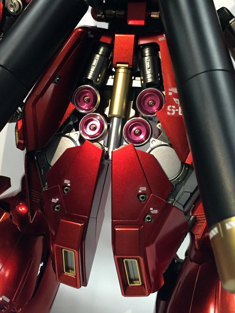 MG 1/100 MSN-04 Sazabi Ver.Ka Metal Vernier Full Set (Silver Exterior, Red Interior)