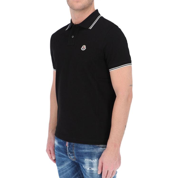 Moncler Solid Color Cotton Casual Polo Shirt Men Tops 0918A7060084556999