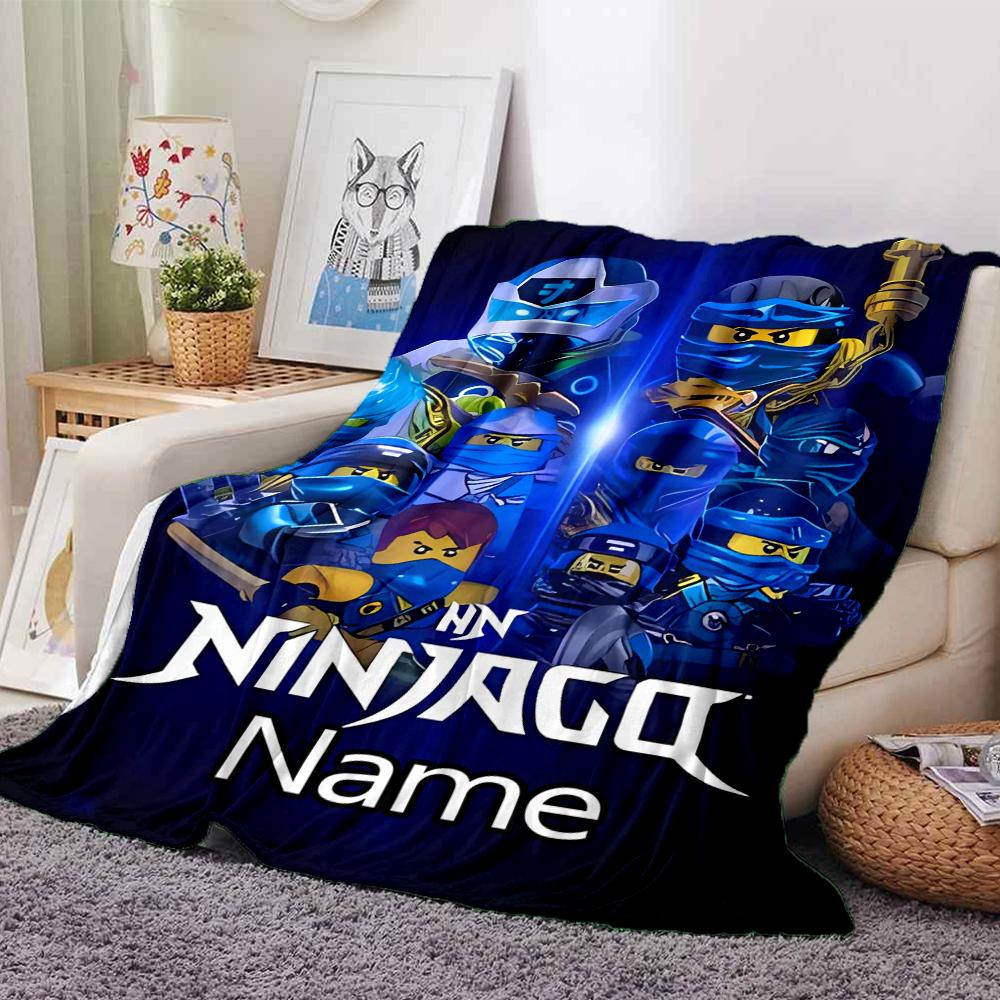 Customiz Name Personality Lego Ninjago Blanket Soft &Warm Sofa Office Bed Travel Lunch Break Blanket, Gift Suitable All Seasons