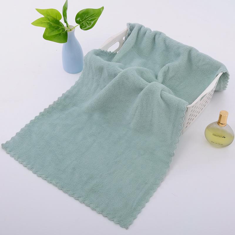 Trendy Coral Fleece Face Towel: Soft, Absorbent, Thickened, with Waistband - Ideal Gift.