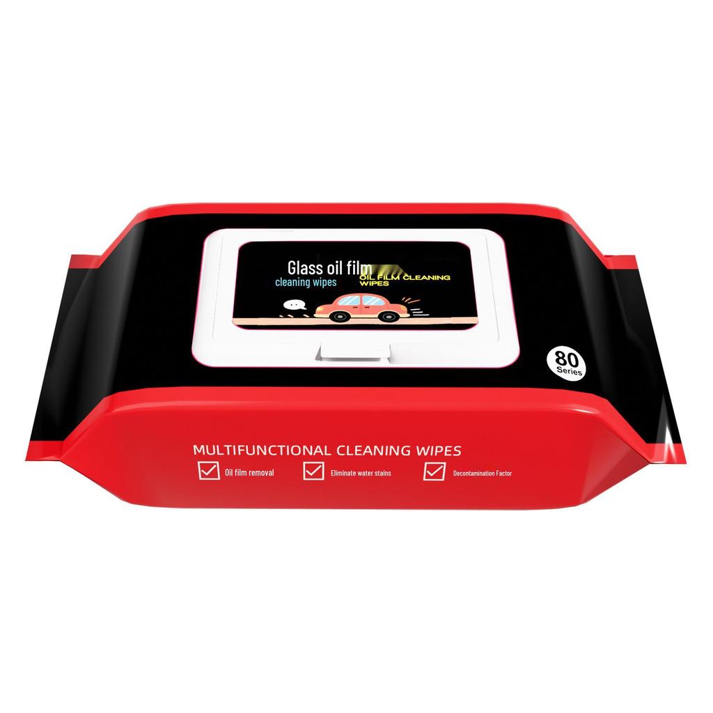 Car Glass Oil Film Removal Wipes - No-Wash Windshield & Interior Cleaner