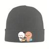 Nieuwe pc Leuke Bubu En Dudu Gaan Samen Boodschappen Doen Petten Gebreide Muts Unisex Unisex Retro Thermische Muts Herfst Kpop Gra