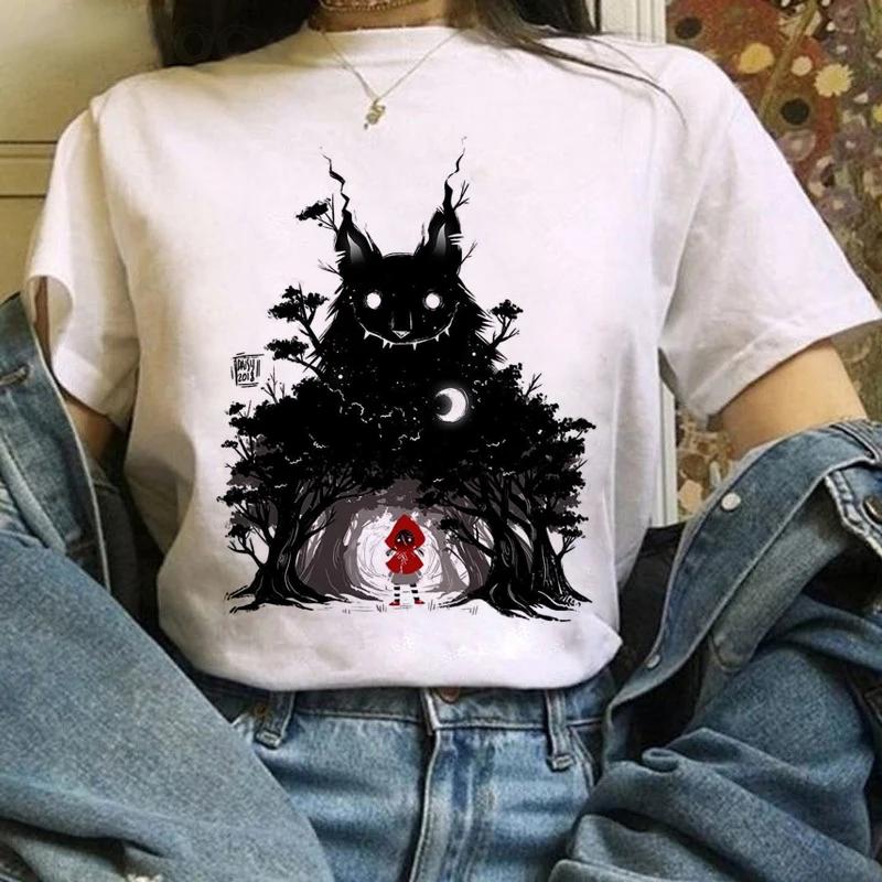 

Japanese Anime T Shirts Women T-shirts Harajuku Ullzang T-shirt Cartoon Aesthetic Vintage Shirts for girls 90s Top Tees S