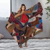 Patchwork Quilt Blanket Vintage Ethnic Throw Sofa Bed Cover Decorative Bedspread Home Textile