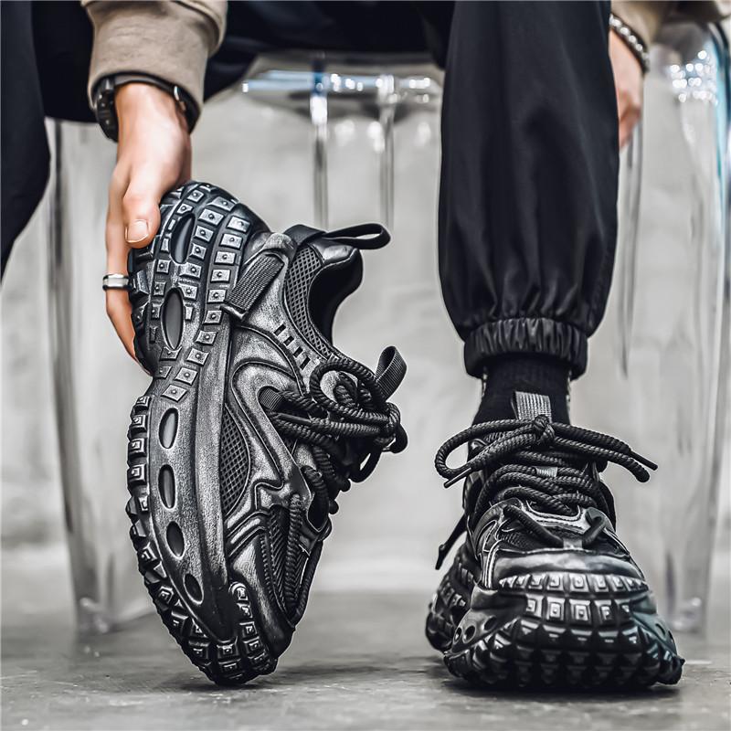 Módní pánské tenisky Trendy robustní tenisky Pánská ležérní obuv Zvyšující výšku Silná podrážka Sportovní obuv Pánské Zapatillas Hombre