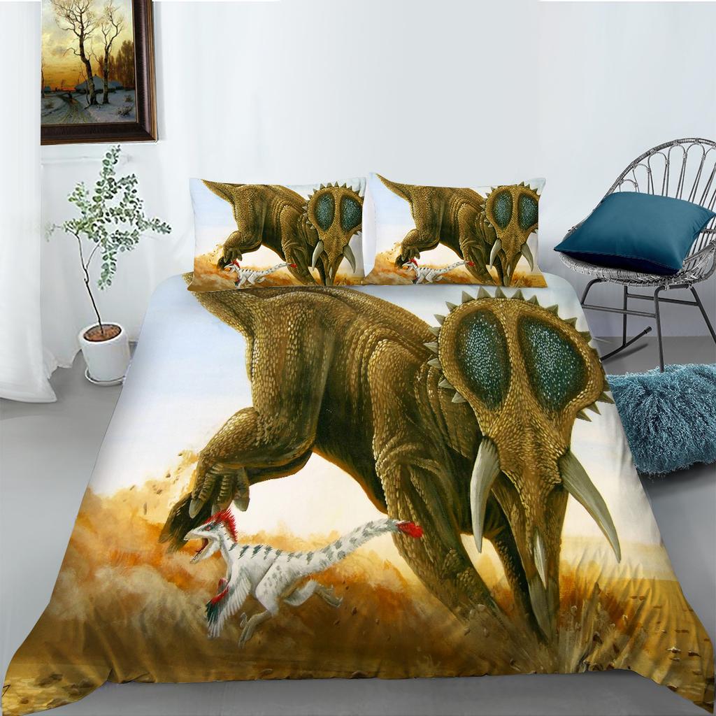 Polyester Bedding Two Or Three-Piece 3D Digital Printing Dinosaur Series