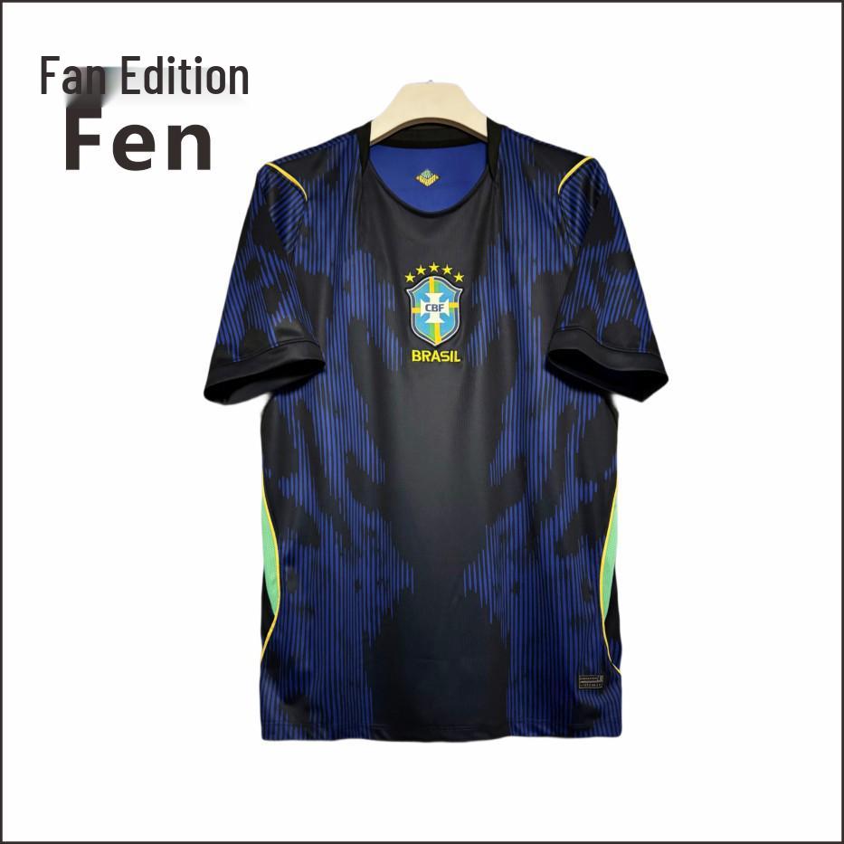 2026 World Cup Brazil Away Jersey - Neymar #10, Vinícius #7 Fan Edition Small