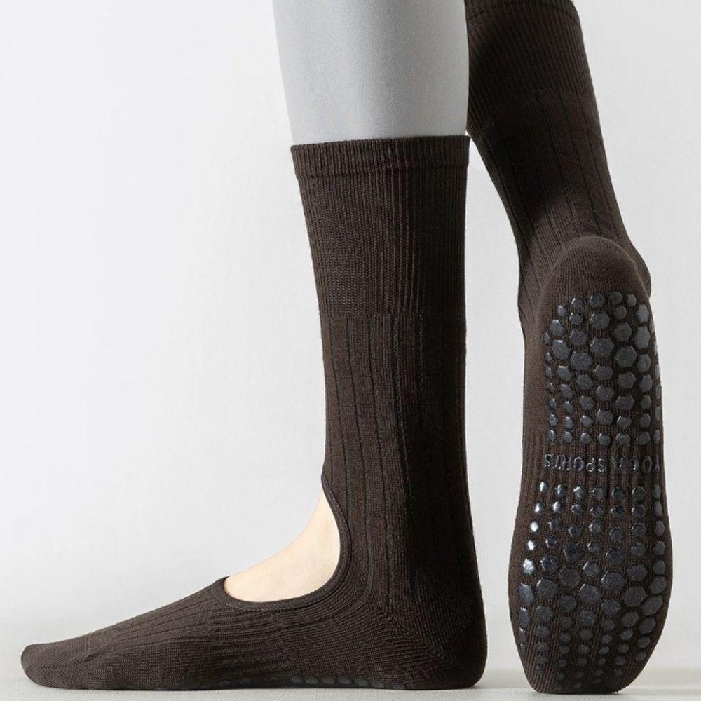 New Cotton Pilates Socks Harajuku Street Breathable Strappy Grip Sock Casual Non-Slip Grip Yoga Socks