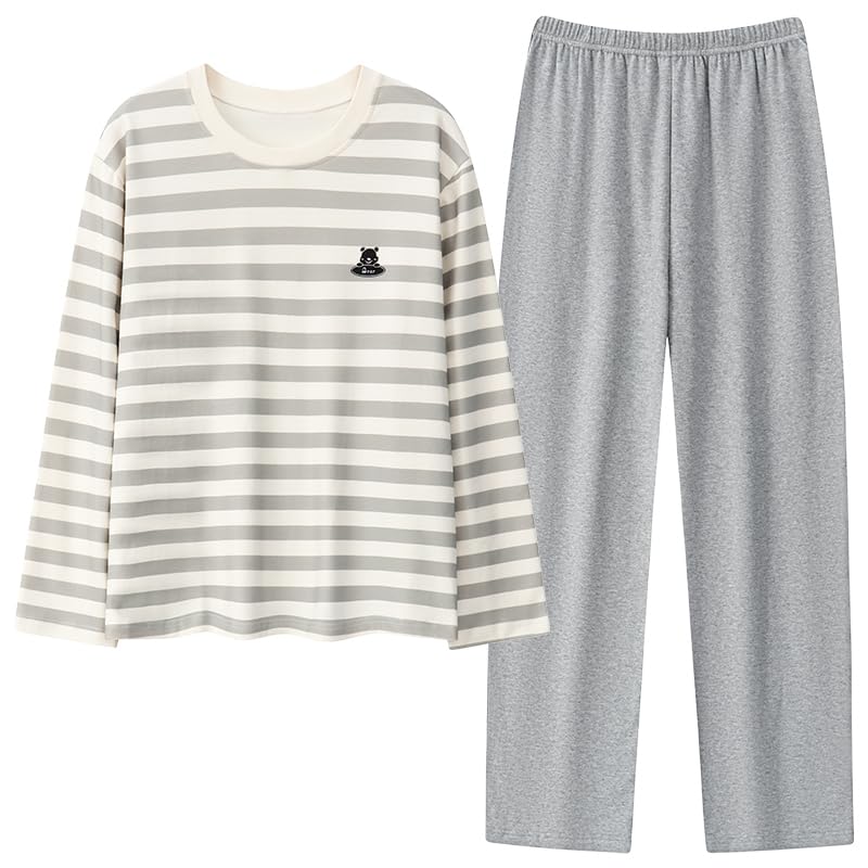 

CHEERFULHEALTHY and Long Sleeve Sweatsuit Fitness Includes Night Bra Light Women s Pajamas, Loungewear, Spring, Autumn, Winter, Set, Cute, 100%