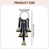 Witch Door Knob Hanging Bell Pendant Handmade Supplies Meaningful Wind Chime Hanger for House