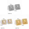 Geometric Stainless Steel Layered Earrings For Womens Fashion Jewelry