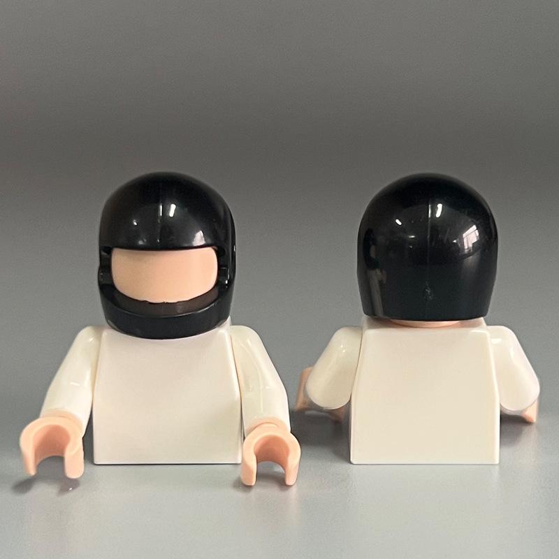 

Совместимые детали из небольших строительных блоков 30124 Миниатюрные аксессуары Шлем пилота Мотоциклетный шлем