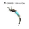 Cat Feather Toy Simulation Bird Stress Relief Portable Cat Feather Chasing Toy Refills