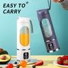 2024 New USB Charging Portable Juicer 12 Blade Head 3 Gears Adjustable Double Cover Design Long-lasting High-Power Ice Crusher